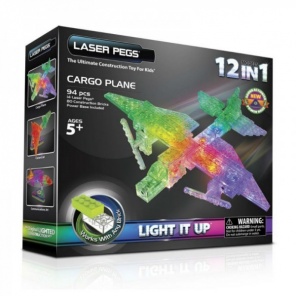 Конструктор Laser Pegs Самолет 12 в 1