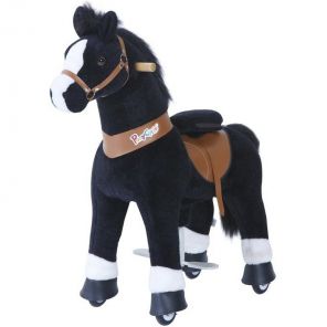 Электромотоцикл Ponycycle Small Лошадка черная (U-326)