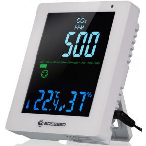 Гигрометр Bresser Air Quality Smile с датчиком CO2 белый