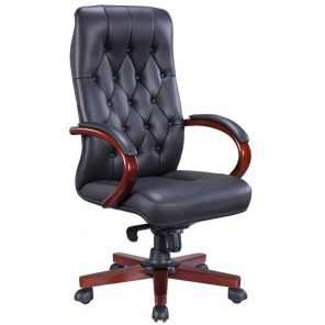 Кресло Everprof Monaco Wood экокожа