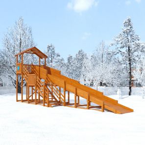 Горка IgraGrad Snow Fox Домик - 10 м